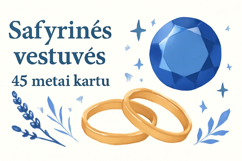 45-metu-vestuviu-metines-safyrines-vestuves