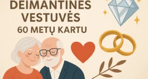 60 metų vestuvių metinės - Deimantinės vestuvės