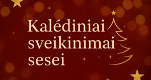 kalediniai sveikinimai sesei