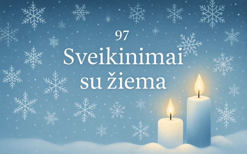 Sveikinimai su žiema